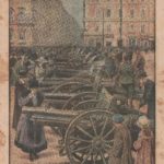I Trofei della Vittoria cento cannoni austriaci sono stati esposti in Piazza Venezia a Roma